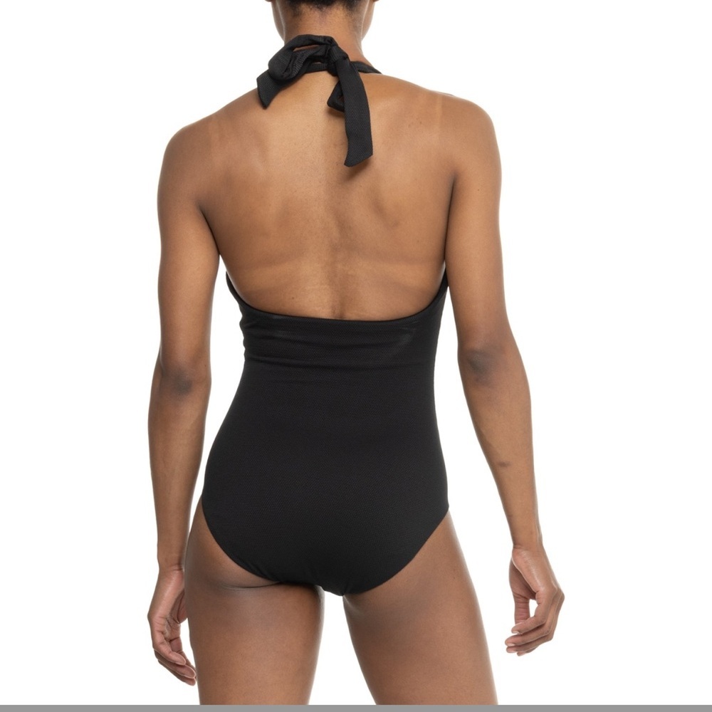 Spanx Pique Shaping Halter One-Piece Swimsuit, new with tags size medium - Picture 2 of 9